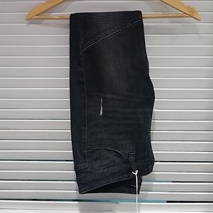 Distressed Dark Denim Jeans